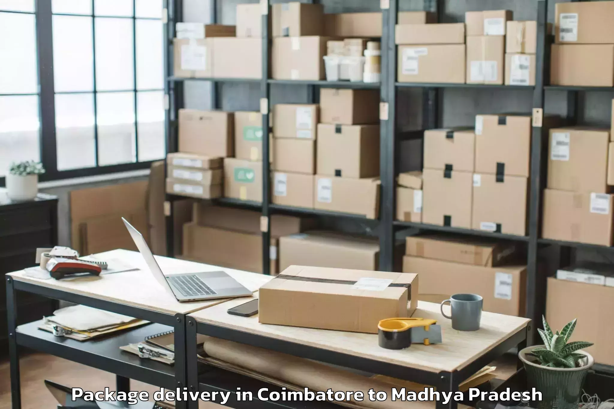 Trusted Coimbatore to Tikamgarh Package Delivery